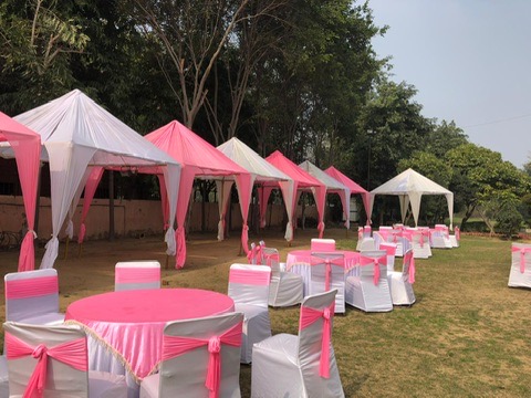 Outdoor Pink & White Theme